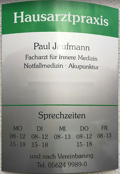 Öffnungszeiten Hausarztpraxis Bad Emstal Öffnungszeiten Hausarztpraxis Bad Emstal